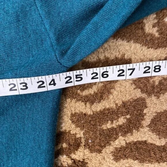 Kerisma  S/M Wool Blend Teal Oversized Lagenlook Patch pocket Artsy Sweater - Picture 5 of 7